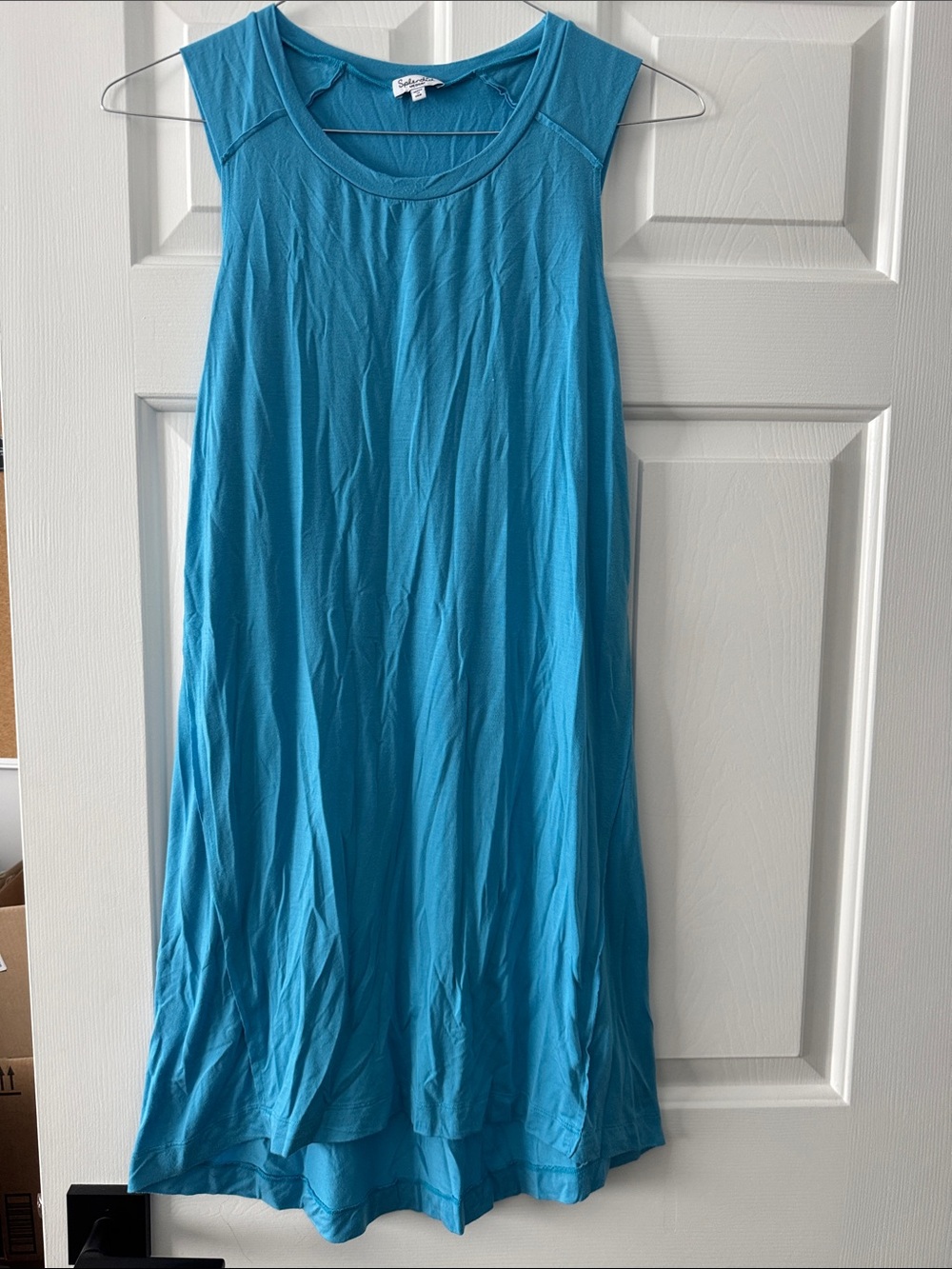 Splendid Teal Scoop Neck Tank Top T-shirt dress. Size medium